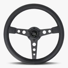 Load image into Gallery viewer, The Daytona | Black Leather | Black Spoke | Black Stitch