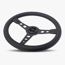 Load image into Gallery viewer, The Daytona | Black Leather | Black Spoke | Black Stitch