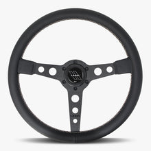 Load image into Gallery viewer, The Daytona | Black Leather | Black Spoke | White Stitch