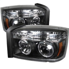 Load image into Gallery viewer, Spyder Dodge Dakota 05-07 Projector Headlights LED Halo Black High H1 Low H1 PRO-YD-DDAK05-BK 5009760