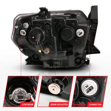 Load image into Gallery viewer, ANZO 14-17 Toyota Tundra Plank Style Projector Headlights Chrome w/ Amber 111415