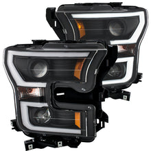 Load image into Gallery viewer, Anzo 2015-2016 Ford F-150 Projector Headlights w/ Plank Style Design Black