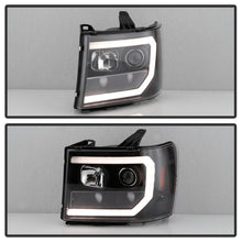 Load image into Gallery viewer, Spyder 07-13 GMC Sierra 1500-3500 Ver 2 Proj Headlights - DRL LED - All Blk PRO-YD-GS07V2-LBDRL-BKV2 5086037
