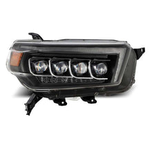 Load image into Gallery viewer, AlphaRex 10-13 Toyota 4Runner NOVA LED Projector Headlights Plank Style Black w/Seq Signal/DRL 880759 *Discontinued