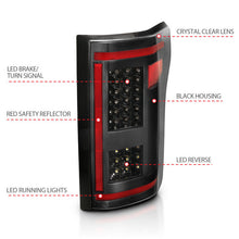 Load image into Gallery viewer, ANZO 15-17 Ford F-150 LED Taillights Black w/ Sequential 311293