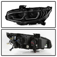 Load image into Gallery viewer, Spyder Honda Civic 16- 2DR/4DR/Hatchback Projector Headlights - Black PRO-YD-HC16SI-SEQGR-BK 5087867