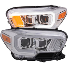 Load image into Gallery viewer, Anzo Toyota Tacoma 16-18 Projector Plank Style Headlight Chrome w/ Amber