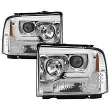 Load image into Gallery viewer, Spyder Platinum Ford F250/350/450 05-07 High-Power LED Module Proj. Headlights-Chrome (PRO-YD-FS05V2 5087904
