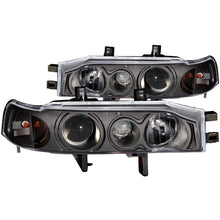 Load image into Gallery viewer, Anzo 1990-1993 Honda Accord Projector Headlights w/ Halo Black 1pc