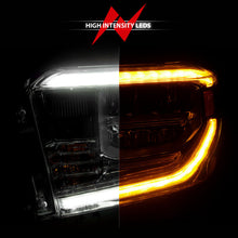 Load image into Gallery viewer, ANZO 2014-2021 Toyota Tundra LED Crystal Headlights w/ Switchback Chrome Housing w/ DRL 111534