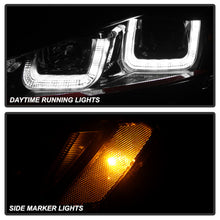 Load image into Gallery viewer, Spyder Volkswagen Golf VII 14-16 Projector Headlights DRL LED Red Stripe Blk PRO-YD-VG15-RED-DRL-BK 5080592