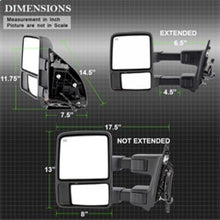 Load image into Gallery viewer, SPYDER Xtune Ford Superduty 08-15 L&amp;R Extendable Power Heated Adjust Mirror Amber MIR-FDSD08S-PW-AM-SET 9935756