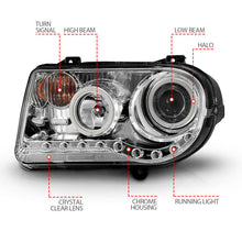 Load image into Gallery viewer, Anzo 2005-2010 Chrysler 300C Projector Headlights w/ Halo Chrome (CCFL) G2