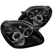 Load image into Gallery viewer, Spyder Mercedes Benz SLK 98-04 1PC Projector Halogen Model- LED Halo Blk PRO-YD-MBSLK98-1PC-HL-BK 5011190