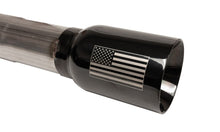 Load image into Gallery viewer, Corsa 07-18 Jeep Wrangler JKU 3.6L/3.8L 2.75in Sport Cat-Back Exhaust w/ 4in American Flag  BlacTips 21122BLKUSA