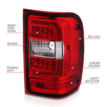 Load image into Gallery viewer, ANZO 2001-2011 Ford  Ranger LED Tail Lights w/ Light Bar Chrome Housing Red/Clear Lens 311393