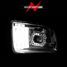 Load image into Gallery viewer, ANZO 05-09 Ford Mustang (w/Factory Halogen HL Only) Projector Headlights w/Light Bar Chrome Housing 121567