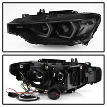 Load image into Gallery viewer, Spyder 12-14 BMW F30 3 Series 4DR Projector Headlights - LED DRL - Blk Smoke PRO-YD-BMWF3012-DRL-BSM 5085047
