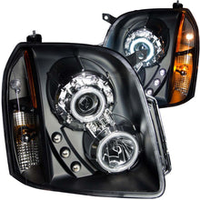 Load image into Gallery viewer, Anzo 2007-2014 Gmc Yukon Projector Headlights w/ Halo Black (CCFL)