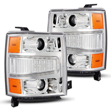 Load image into Gallery viewer, AlphaRex 04-15 Chevy 1500HD LUXX LED Proj Headlights Chrome w/Seq Activation Light / Seq Signal 880243 *Discontinued
