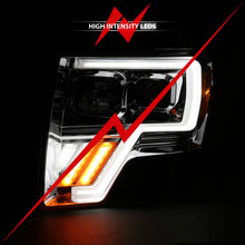 Load image into Gallery viewer, ANZO 2009-2013 Ford F-150 Projector Light Bar G4 Switchback H.L. Chrome Amber 111470