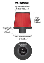 Load image into Gallery viewer, AEM Induction AEM 3 inch Short Neck 5 inch Element Filter Replacement 21-203DK