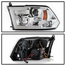 Load image into Gallery viewer, Spyder 09-16 Dodge Ram 1500 Ver 2 Proj Headlight - Light Bar Turn Signal - Chro - PRO-YD-DR09V2-SB-C 5086259