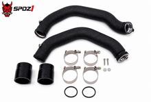 Load image into Gallery viewer, SPDZ1 Aluminum Charge Pipe Upgrade Kit | BMW M3, M4 &amp; M2 Competition S55 | F80 F82 F83 F87 | 2015-2020 | Black