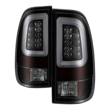 Load image into Gallery viewer, Spyder 97-03 Ford F150 Stylsd. F250 V3 Lght Bar LED Tail Lights - Blk Smk ALT-YD-FF15097V3-LBLED-BSM 5084248