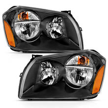 Load image into Gallery viewer, ANZO 2005-2007 Dodge Magnum Crystal Headlight  Black Amber 111425