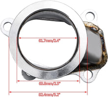 Load image into Gallery viewer, TD04 5 Bolt Turbo Down Pipe Flange 2.5" V Band Conversion Adapter For Subaru WRX