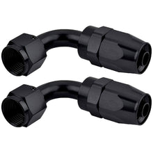 Load image into Gallery viewer, 10AN/8AN/6AN Fitting Stainless Steel Braided Oil Fuel Hose Line Kit 5Feet Black