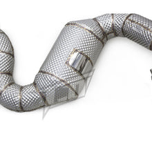 Load image into Gallery viewer, Catted High Flow 304 Stainless Exhaust Downpipe for Audi RS6 C7 4.0TT