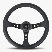 Load image into Gallery viewer, The Daytona | Black Leather | Black Spoke | Black Stitch