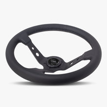 Load image into Gallery viewer, The Daytona | Black Leather | Black Spoke | Black Stitch