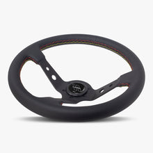 Load image into Gallery viewer, The Daytona | Black Leather | Black Spoke | Euro Stitch
