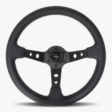 Load image into Gallery viewer, The Daytona | Black Leather | Black Spoke | White Stitch