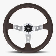 Load image into Gallery viewer, The Daytona | Nappa Brown Leather  | Silver Spoke | Brown Stitch