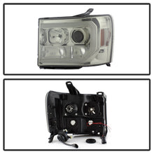 Load image into Gallery viewer, Spyder GMC Sierra 1500/2500/3500 07-13 V2 Projector Headlights - Smoke PRO-YD-GS07V2-LBDRL-SM 5083654