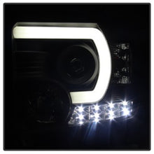 Load image into Gallery viewer, Spyder GMC Sierra 14-16 Projector Headlights Light Bar DRL Black PRO-YD-GS14-LBDRL-BK 5080523