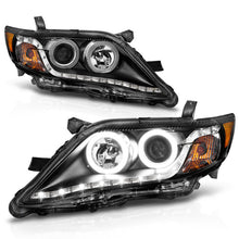Load image into Gallery viewer, Anzo 2010-2011 Toyota Camry Projector Headlights w/ Halo Black (CCFL)