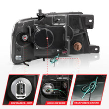 Load image into Gallery viewer, Anzo 2004-2008 Ford F-150 Projector Headlights w/ U-Bar Chrome