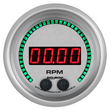 Load image into Gallery viewer, Autometer 85.7mm Silver 0-16K RPM Tachometer Ultra-Lite Elite Digital Gauge 6798-UL