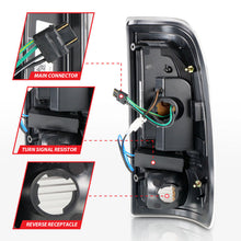 Load image into Gallery viewer, ANZO 1997-2003 Ford F-150 LED Tail Lights w/ Light Bar Black Housing Clear Lens 311377