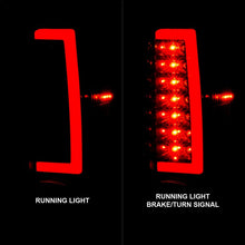 Load image into Gallery viewer, ANZO 2004-2012 Chevrolet Colorado/ GMC Canyon LED Tail Lights w/ Light Bar Black Housing Smoke Lens 311383