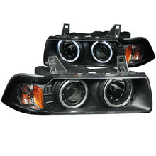 Load image into Gallery viewer, Anzo 1992-1998 BMW 3 Series E36 Projector Headlights w/ Halo Black (CCFL) G