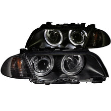 Load image into Gallery viewer, Anzo 1999-2001 BMW 3 Series E46 Projector Headlights w/ Halo Black (CCFL)