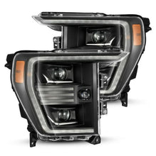 Load image into Gallery viewer, AlphaRex 21-22 Ford F150 PRO-Series Projector headlights Black w/Activ Light/Seq Signal 880293 *Discontinued