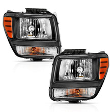 Load image into Gallery viewer, ANZO 2007-2012 Dodge Nitro Crystal Headlight  Black Amber 111426