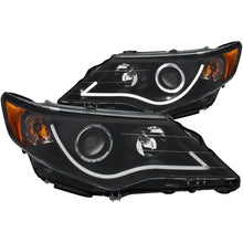 Load image into Gallery viewer, Anzo 2012-2013 Toyota Camry Projector Headlights w/ Halo Black